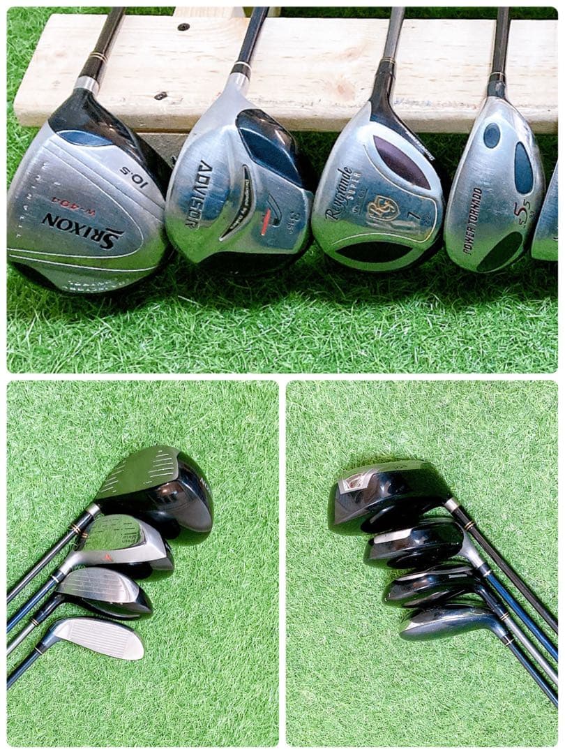 H13.スリクソン　初心者オススメ　ゴルフクラブ　メンズセット　右利き　12本