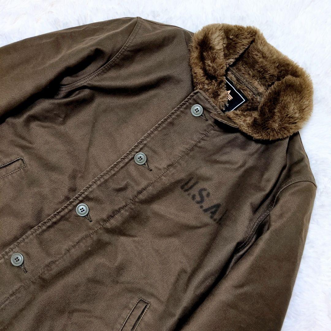 美品 ALPHA アルファ N-1 デッキジャケット