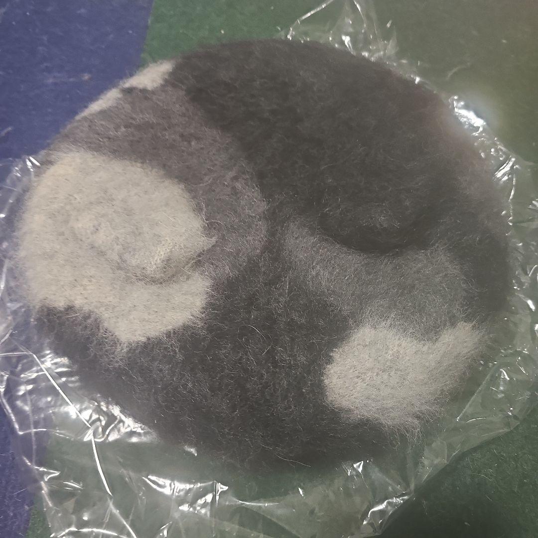 Dodge 猫耳アンゴラ三毛猫ベレー ブラック