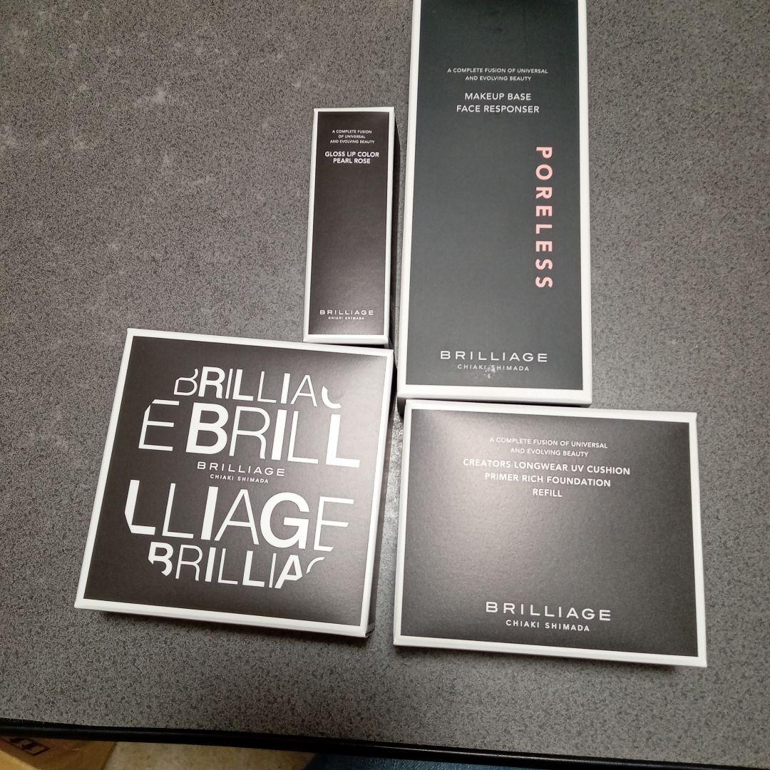 BRILLIAGE ポアレス化粧下地、ファンデーション、グロス