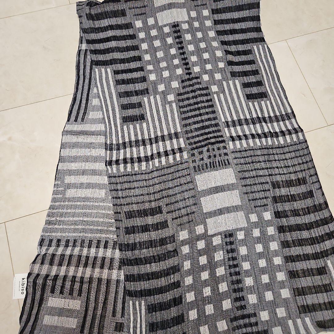 ◾3シーズン可能なお洒落なストール　kibiso 新品・タグ付き