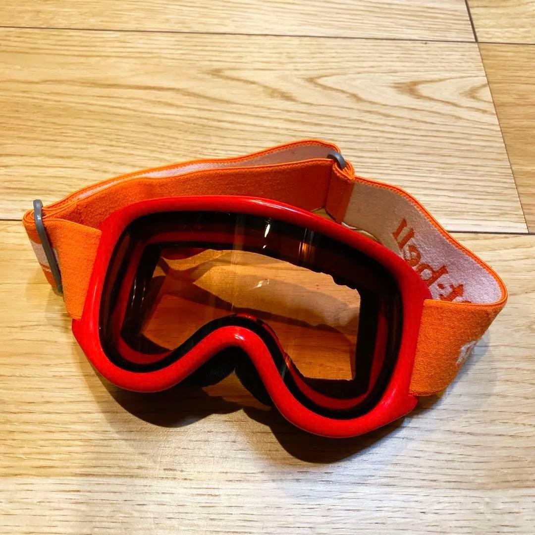 mont-bell モンベル スノーゴーグル 赤×オレンジ キッズ - メルカリ