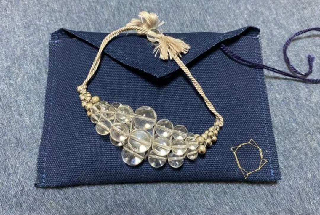 yasuhide ono クリスタルシルクコードブレスレット