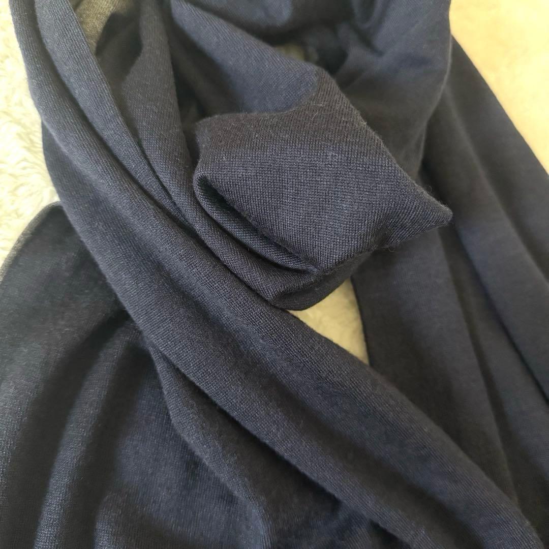 サルヴァトーレ フェラガモ　シルク&カシミヤ マフラー　ガンチーニ　リバーシブル