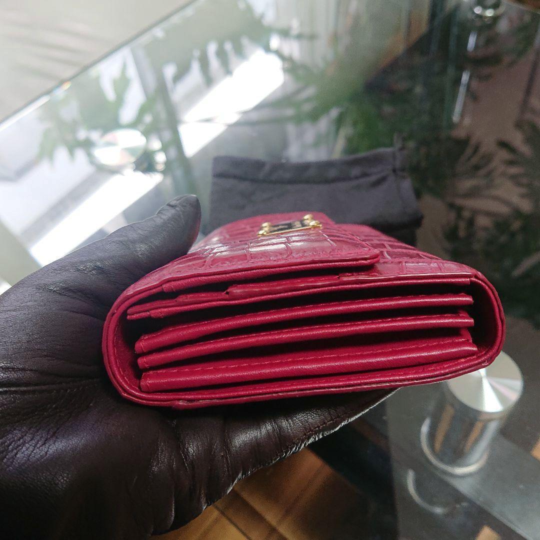 ♦️新品未使用品♦️Sanpo三宝コッコクリスターロ ♦️クロコ長財布