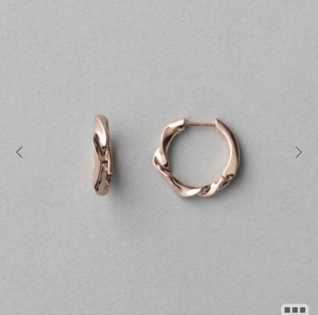 ete ハグピアス ツイストフープピアス MPG ミストピンクゴールド