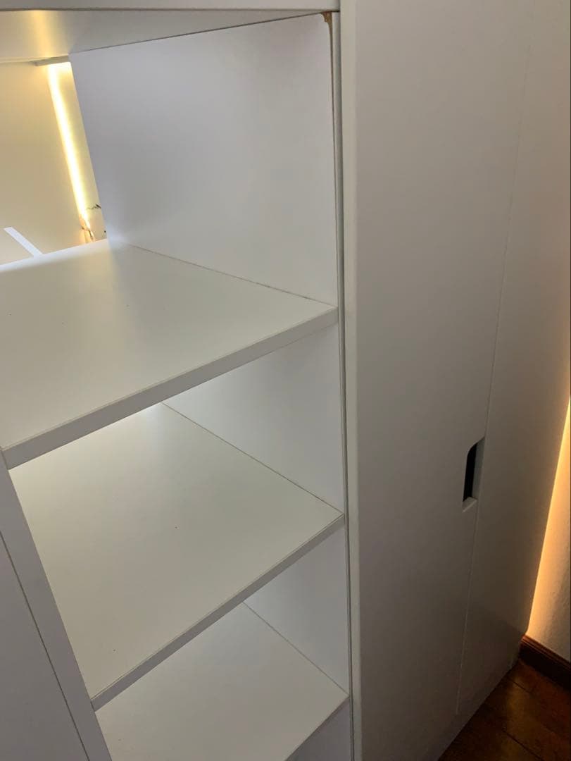 IKEA SMÅSTAD ロフトベッド 引出付きデスク　専用椅子と電気付