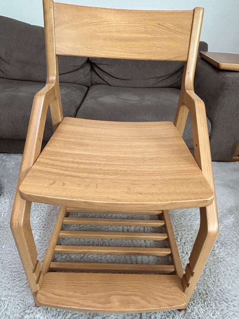 美品 KEYUCA ケユカ 学習椅子 ニノスチェア ナチュラル