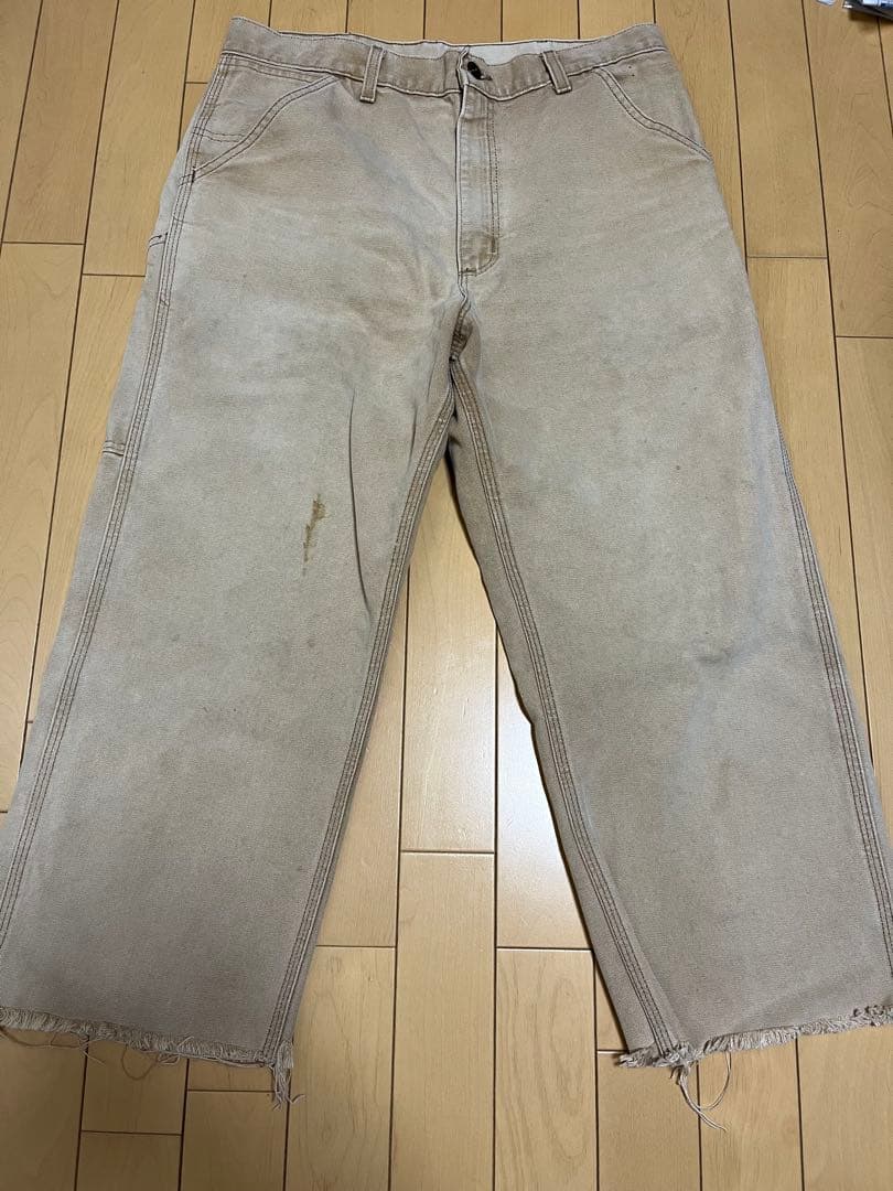 カーハート ダブルニー ブラック 42×30 デッドストック USA 90s