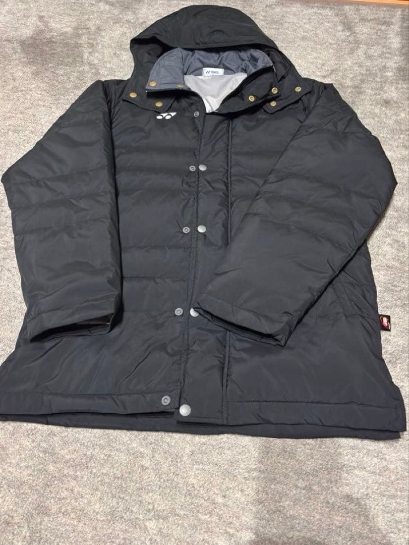 YONEX フード付きダウンジャケット 黒Ｓ