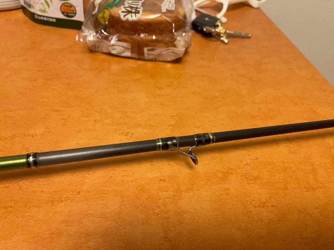 バスロッド グラファイト製 オレンジグリップ