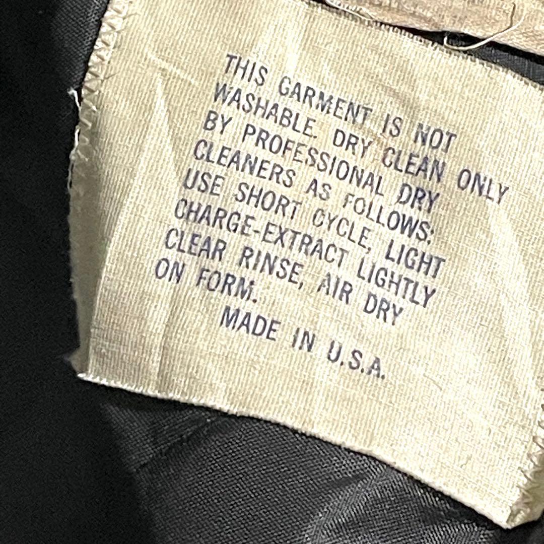 70s80s　DeLONG　ウールスタジャン　USA製　袖レザー　グリーン48