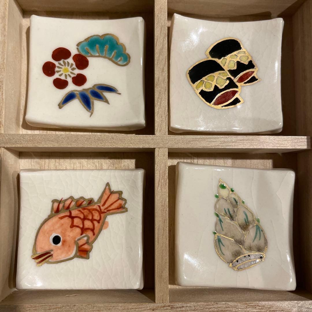 箸置きセット　お正月　おせち　おめでたい柄　9点