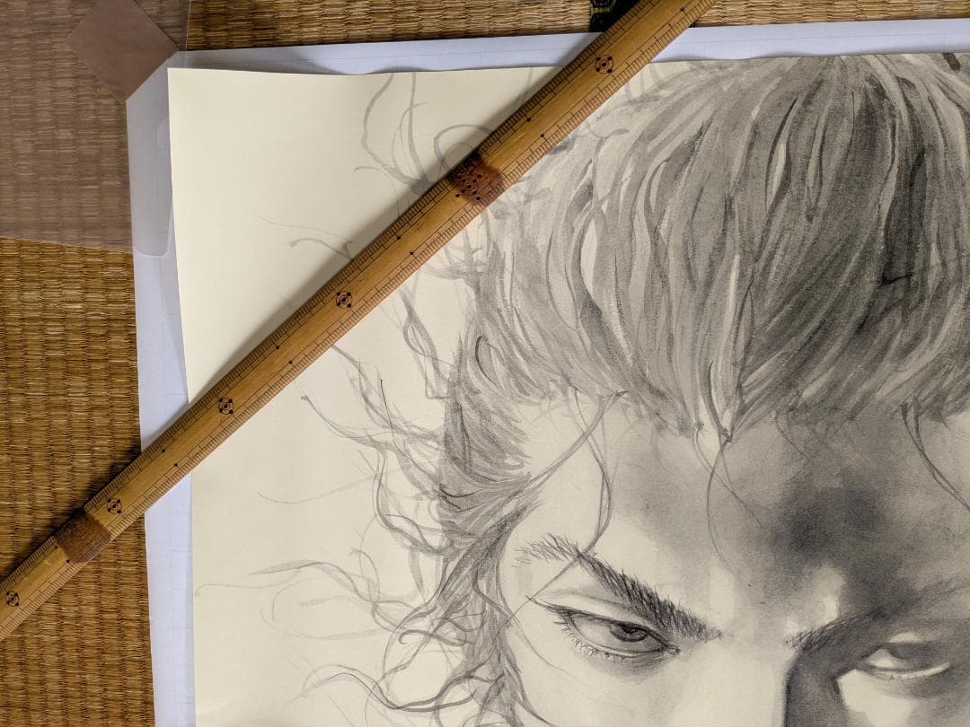 未使用品」井上雄彦 最後のマンガ展【半券付】バガボンド ポスター（B1