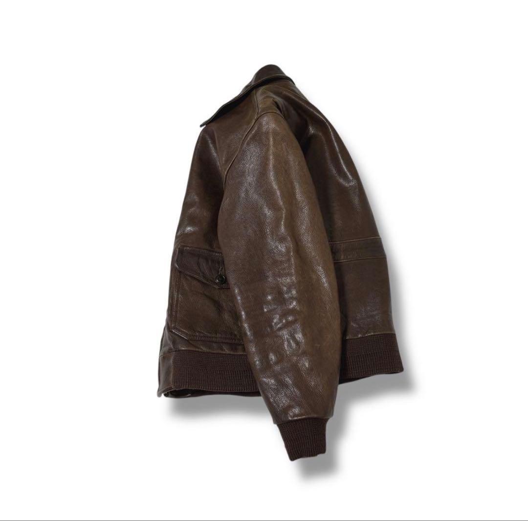 90s ラルフローレン a2 フライトジャケット ブラウン 雰囲気抜群