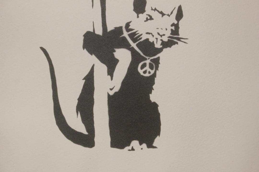 バンクシー Because I'm Worthless エスタンプリトグラフ - メルカリ