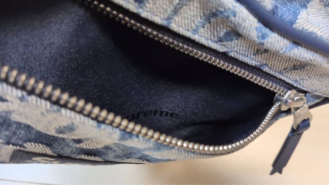バッグ Supreme Fat Tip Jacquard Denim Waist Bag