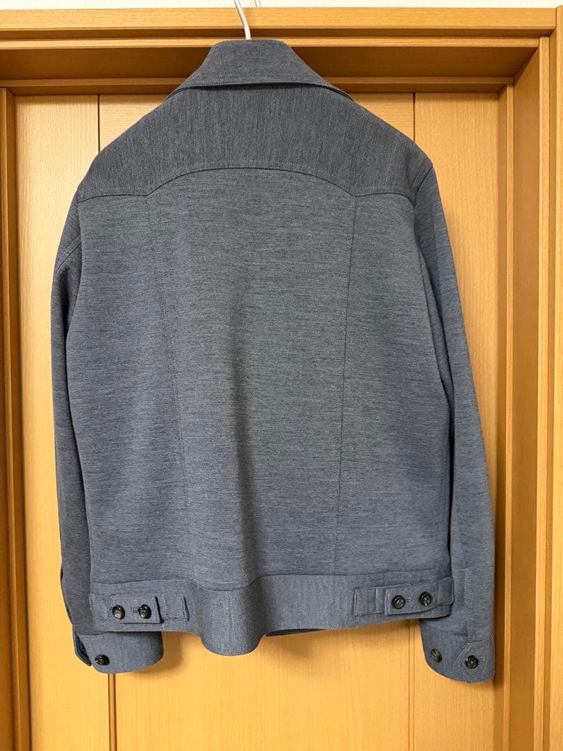 美品 トゥモローランド ウールミラノリブ トラッカージャケット グレー