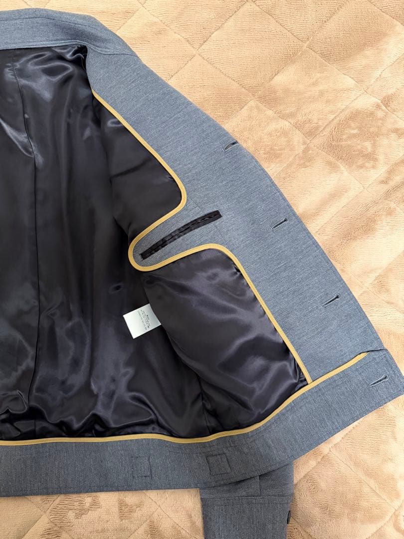 美品 トゥモローランド ウールミラノリブ トラッカージャケット グレー