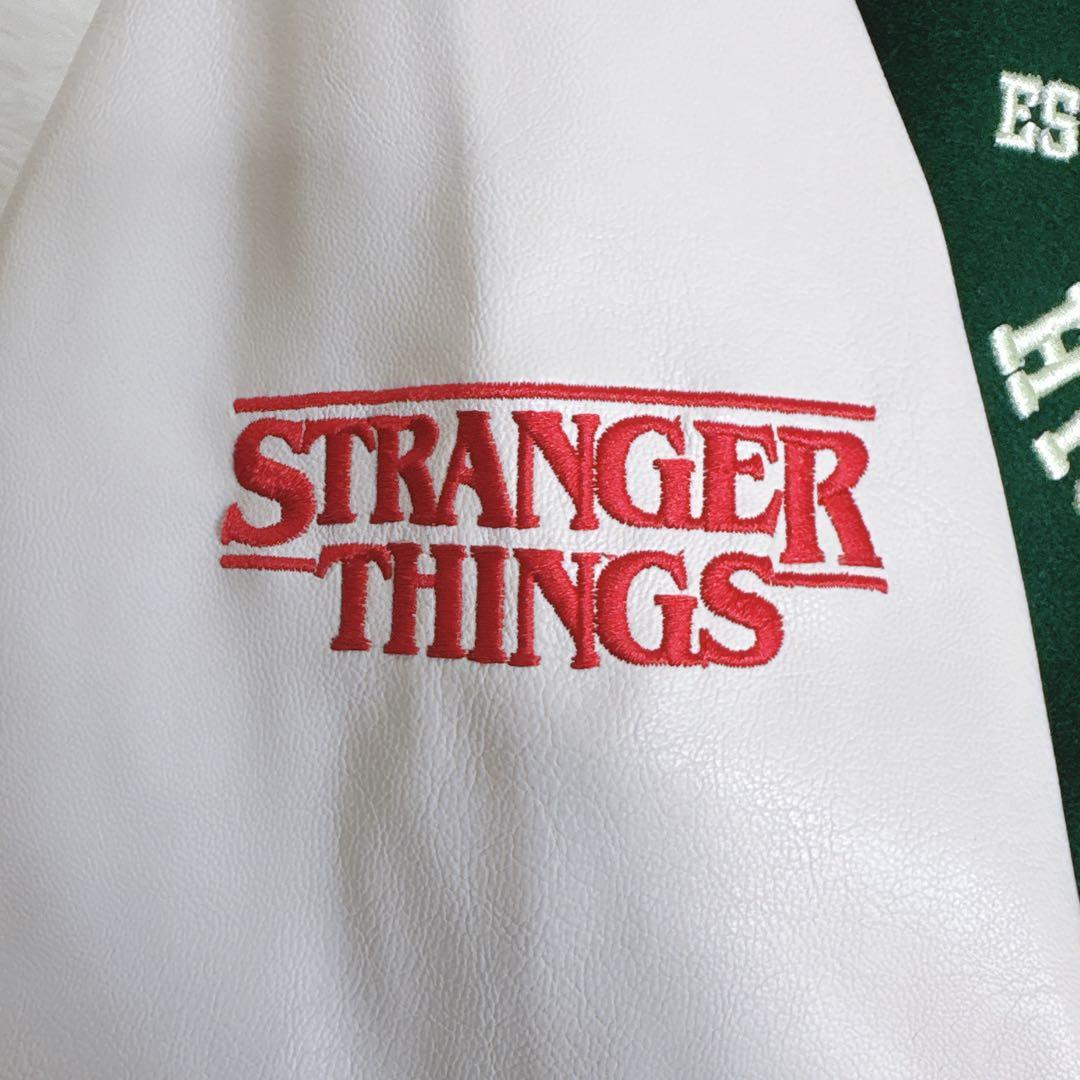 【新品タグ付き】 STRANGERTHINGS× スタジャン レザー 希少