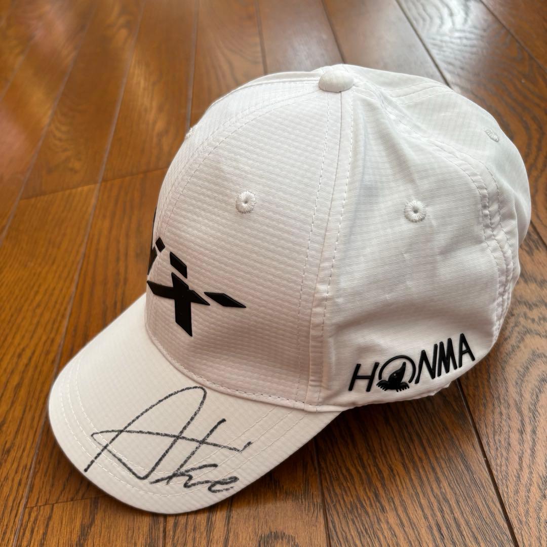 本間ゴルフ 岩井明愛選手 サイン入りキャップ - メルカリ