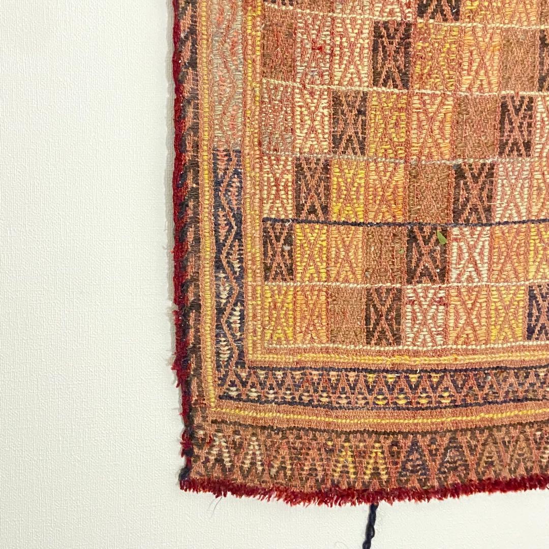 山田　オールドジジム　キリム　ラグ　アンティーク　刺繍　手仕事