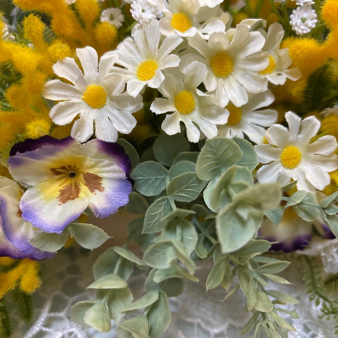 p♡ ミモザのフラワーアレンジメント2点