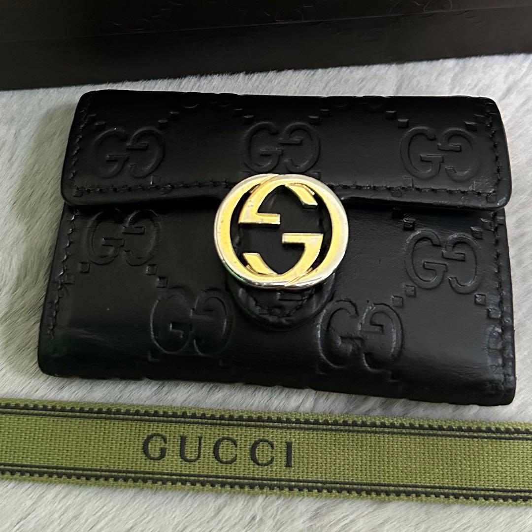 GUCCI グッチ キーケース 6連 インターロッキング GG シマ - メルカリ