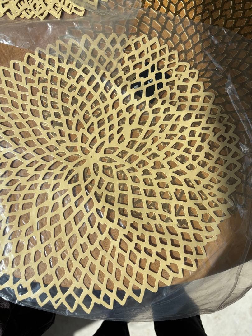 Chilewich Dahlia Brass ランチョンマット 6枚セット