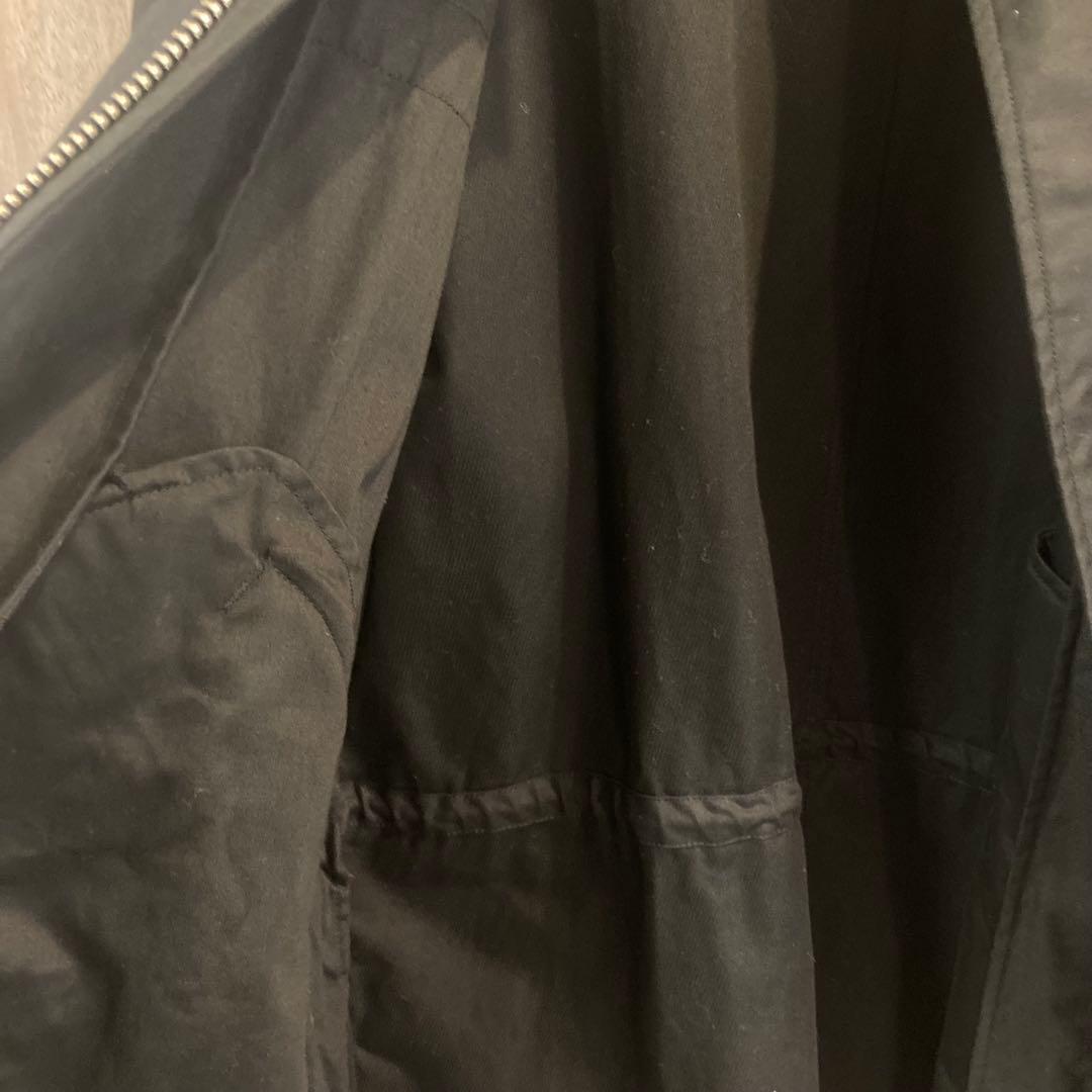 希少L 23AW コムデギャルソンオム 製品染め M-65 モッズコート 黒