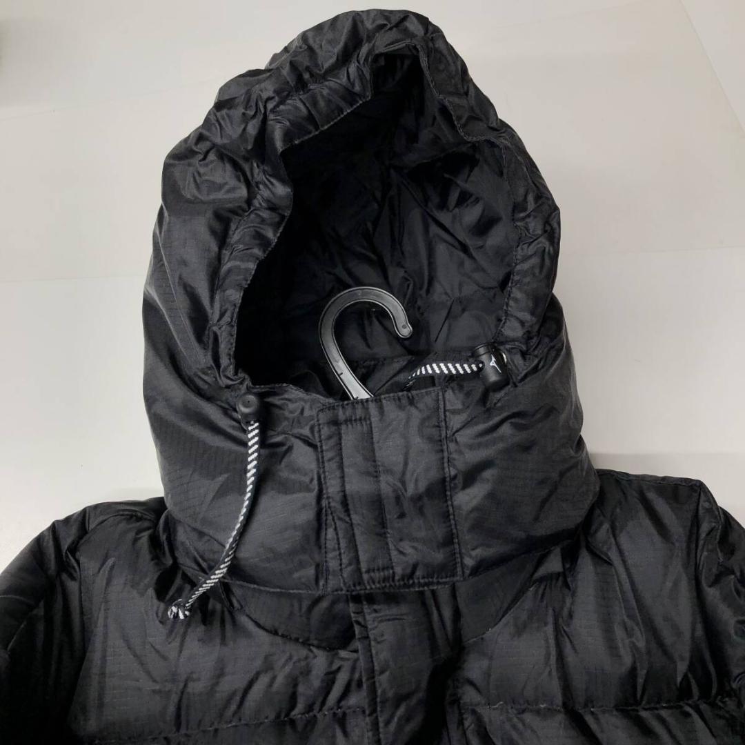 ミズノ ベンチコート ダウン Mサイズ フード脱着可 ブラック ダークネイビー