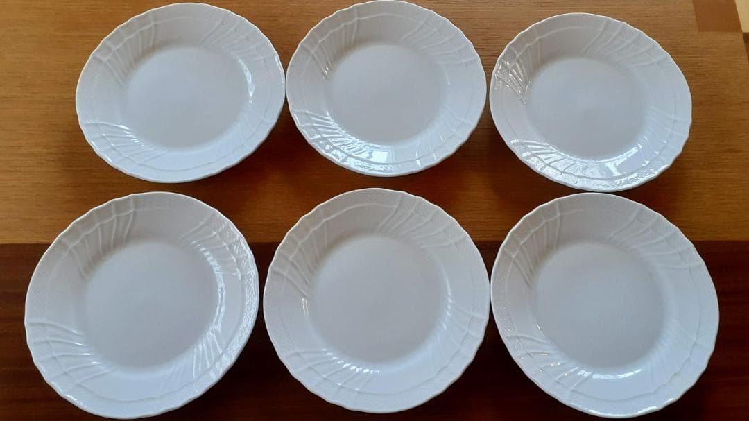 Richard Ginori 17cm ベッキオホワイト　6枚セット VECCHIO GINORI ジノリ1735／リチャード ジノリ ベッキオホワイト 盛り