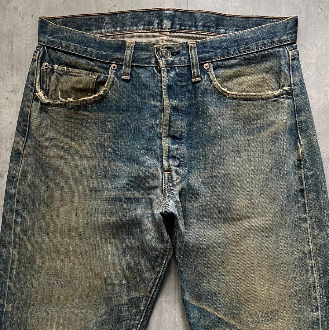 70S リーバイス501 66前期スレキスタンプ 実寸約W32インチ リペア済み