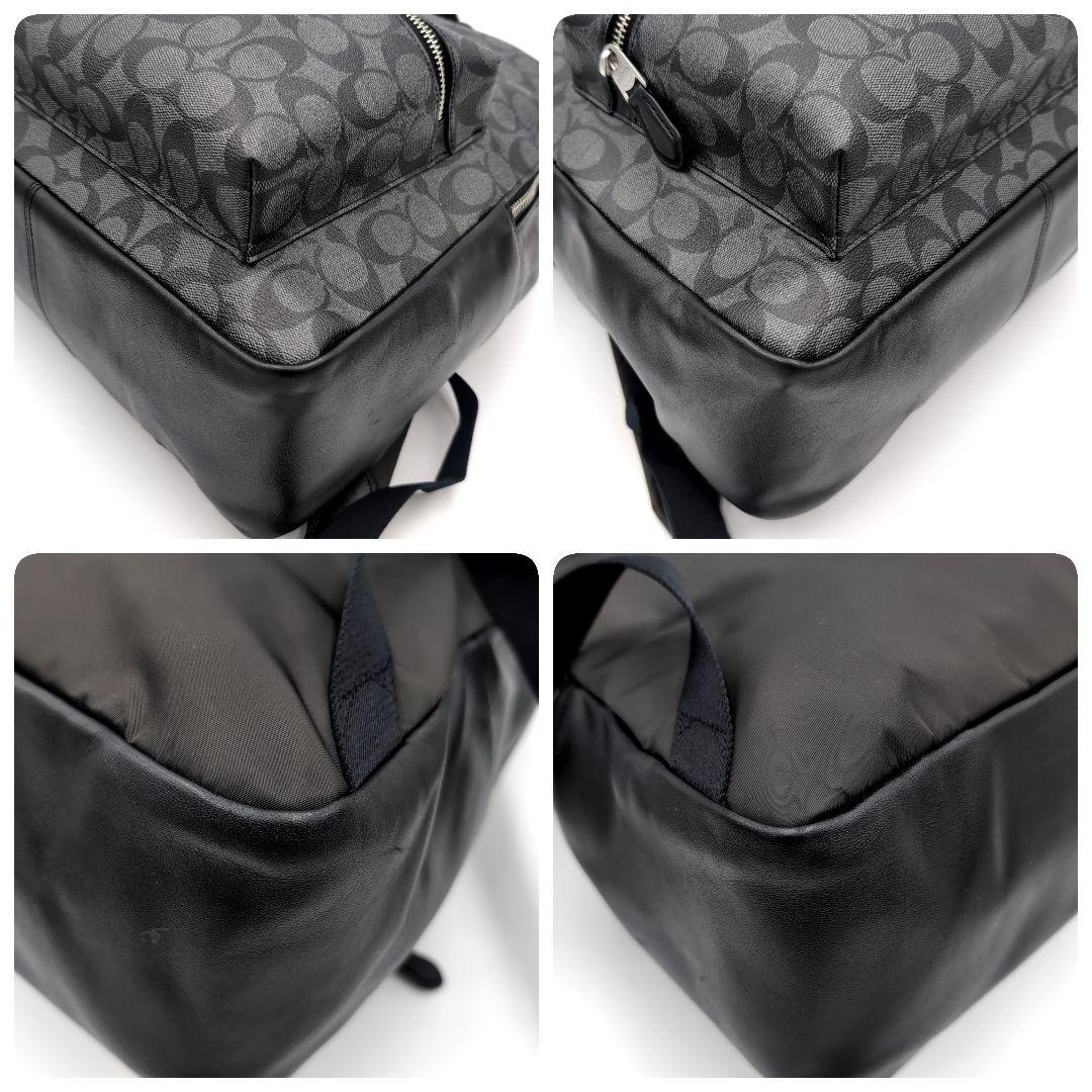 未使用級✨️ コーチ リュック 58314 シグネチャー PVC レザー 黒