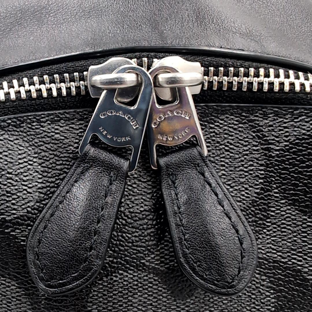 未使用級✨️ コーチ リュック 58314 シグネチャー PVC レザー 黒