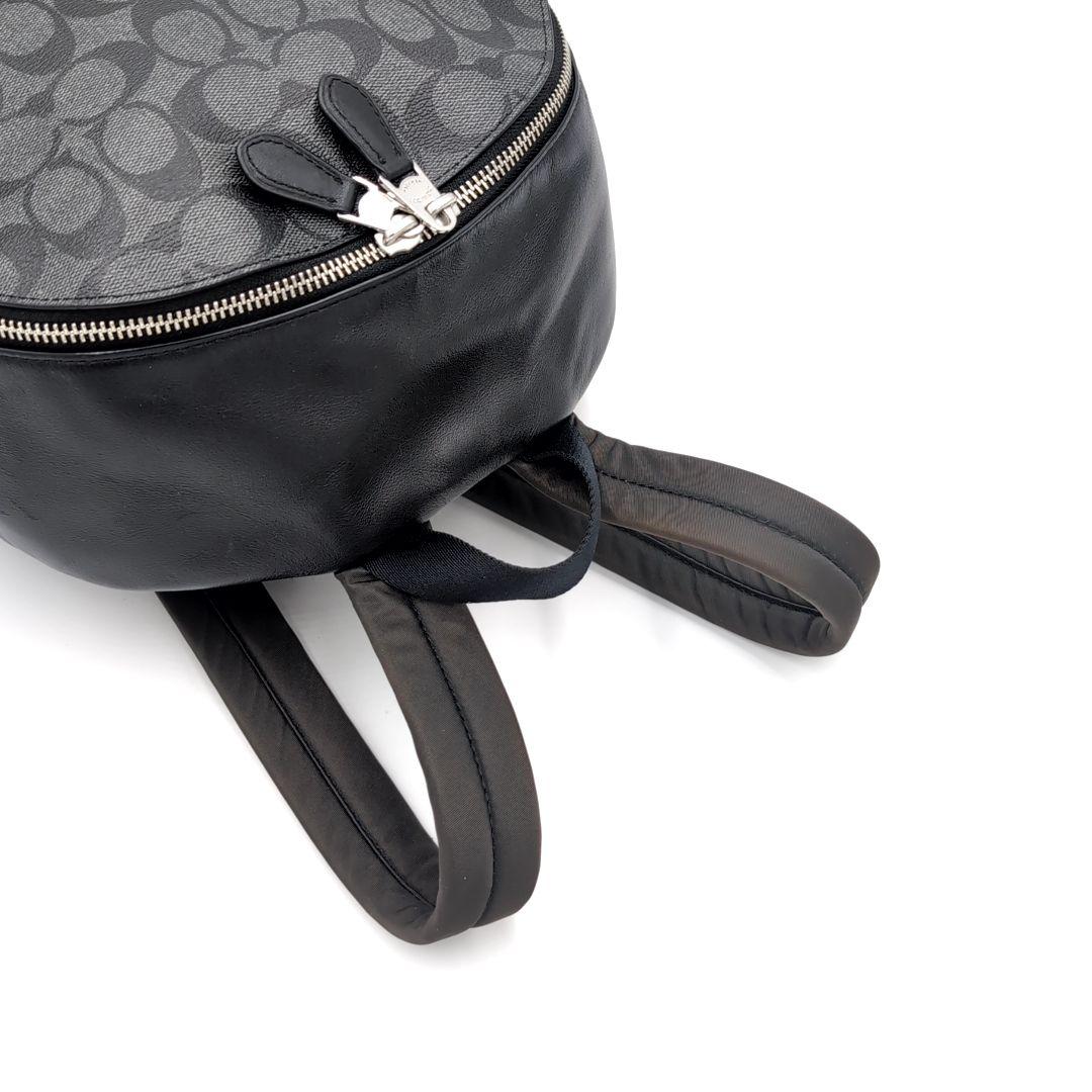 未使用級✨️ コーチ リュック 58314 シグネチャー PVC レザー 黒