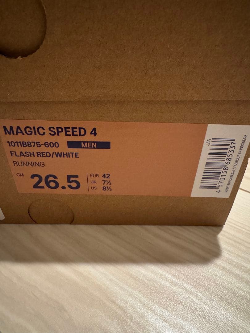新品未使用　asics MAGIC SPEED 4 26.5cm