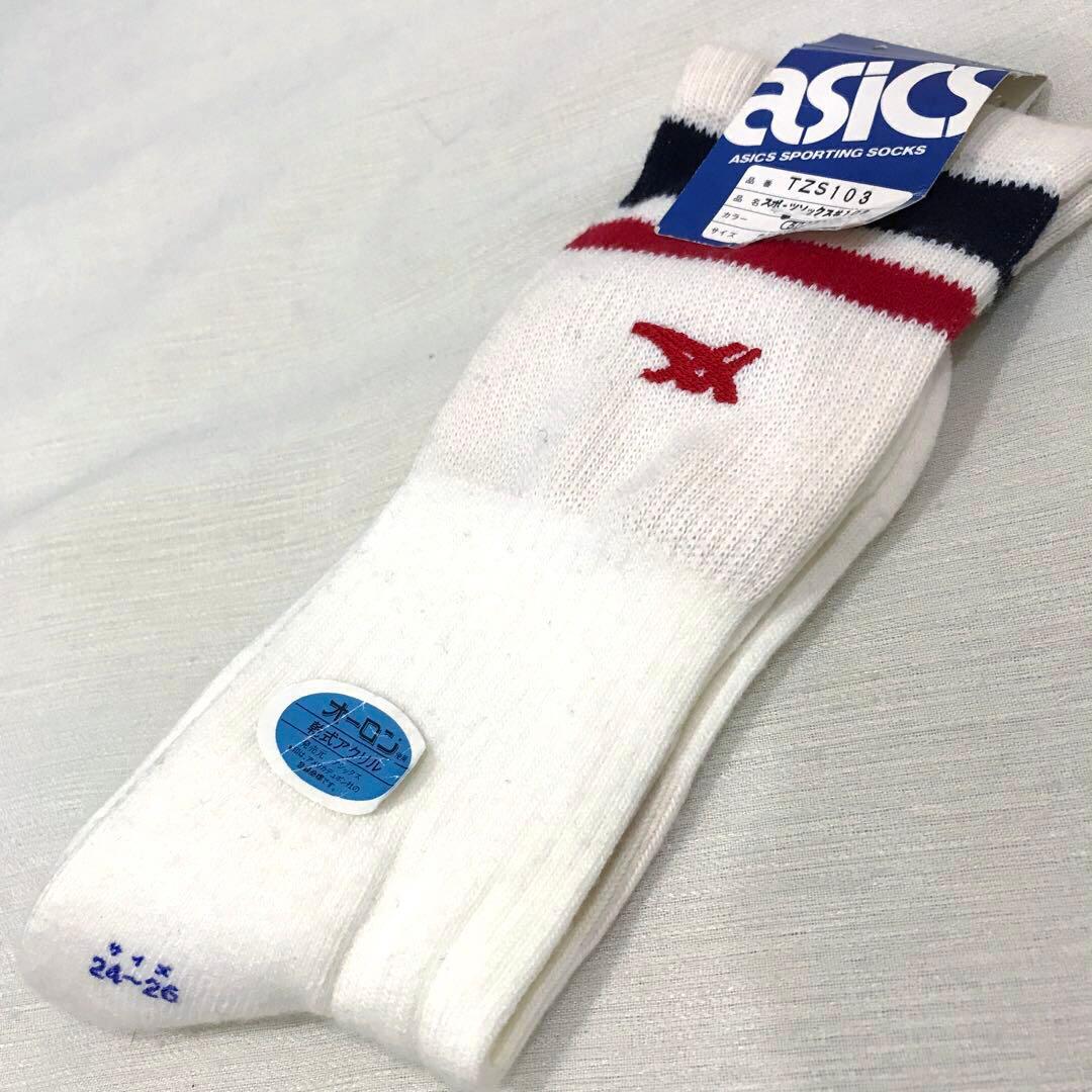 アシックス 激レア TZS103 未開封 asics スポーツソックス レトロ