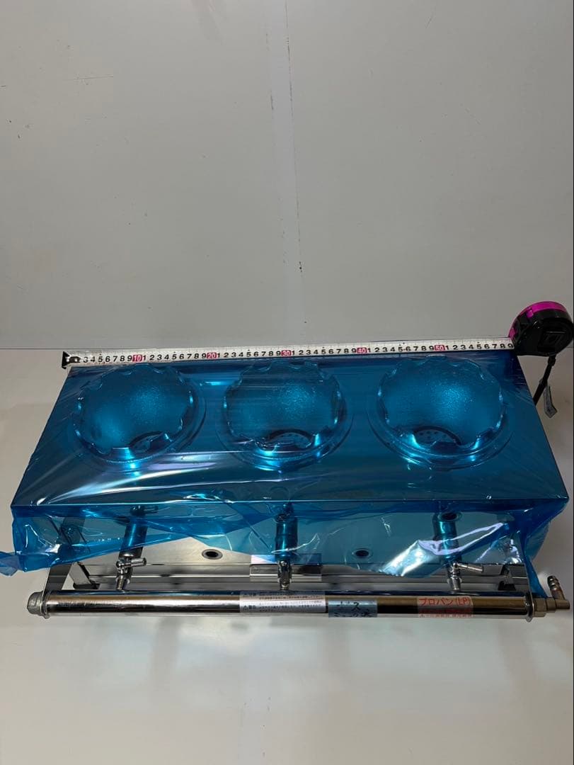 釜飯コンロKM-13 1列3個炊き