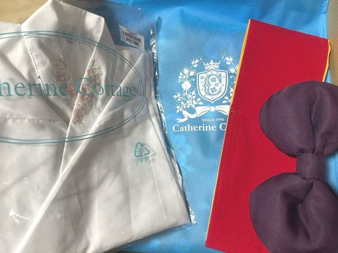 ★美品★別売りの肌襦袢付き★ キャサリンコテージ 簡単着付け袴セット 袴 150