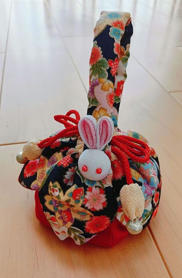 七五三着物セット うさぎモチーフ ハンドメイド小物付き キャサリンコテージ