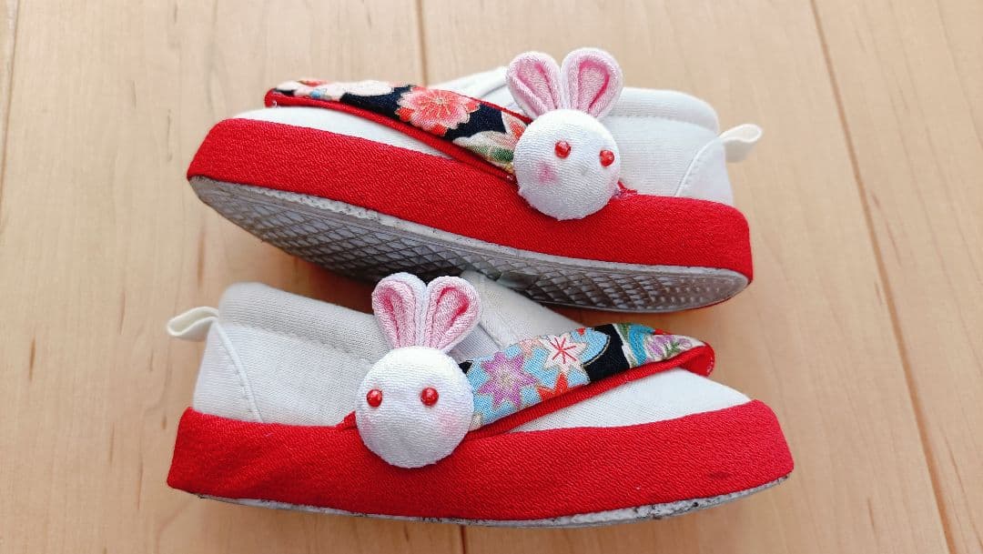 七五三着物セット うさぎモチーフ ハンドメイド小物付き キャサリンコテージ