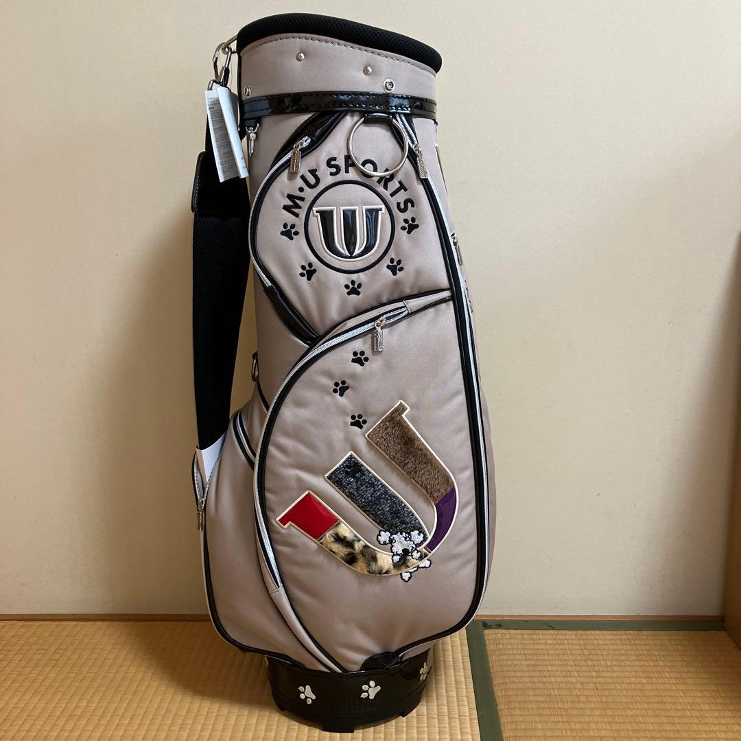 新品未使用　MU SPORTS ゴルフキャディバッグ 8.5型 レディース