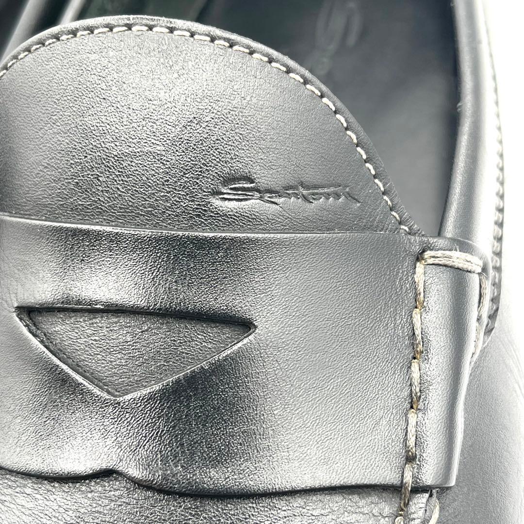 Santoniサントーニ ドライビングシューズ ローファー 25.5cm