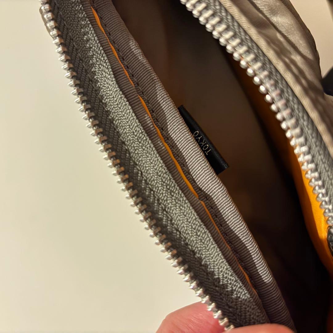 【極美品】ポーター タンカー ショルダーバッグ コンパクト シルバーグレー