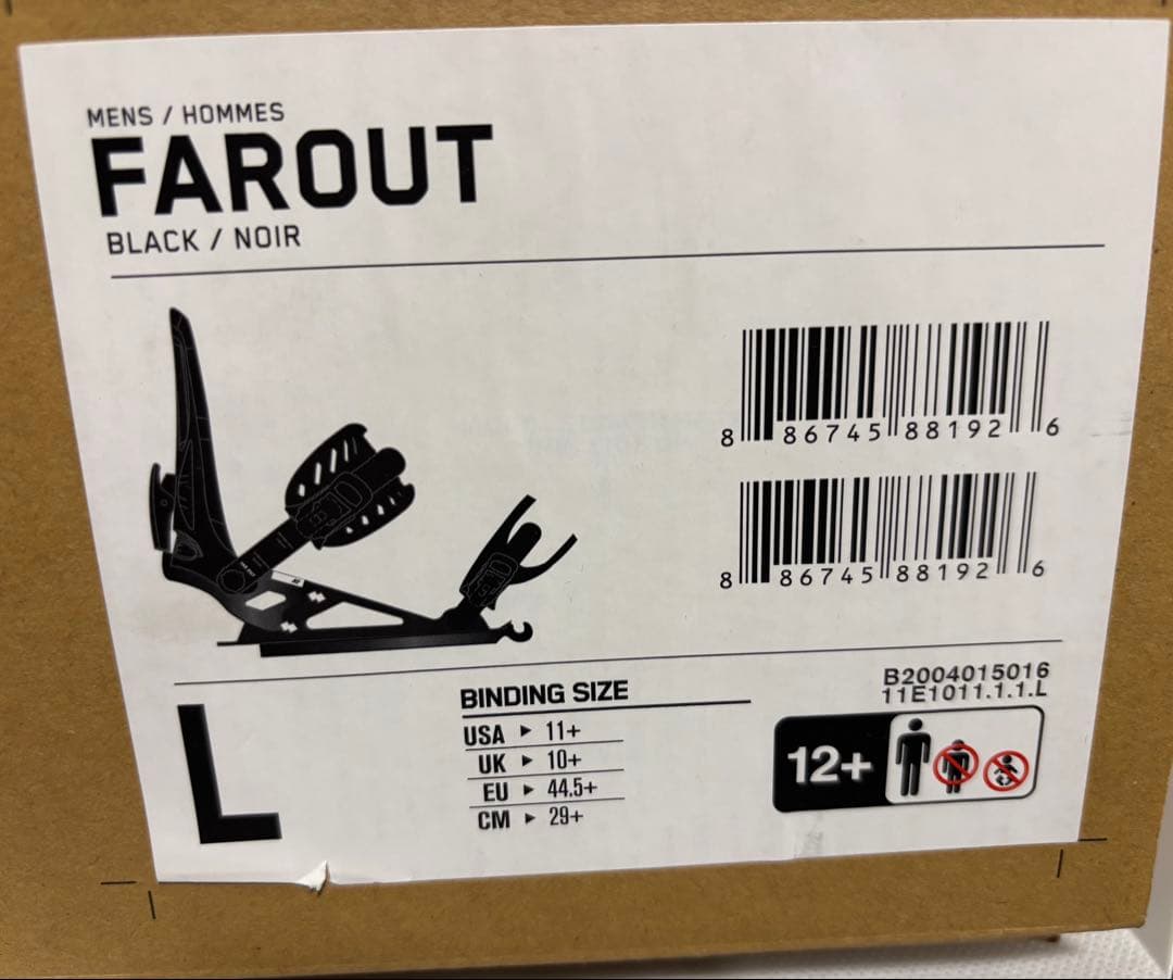 K2 スノーボード ビンディング FAROUT Lサイズ