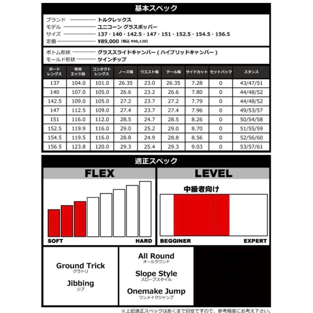 【新品・未使用】TORQREX トルクレックス　スノーボード　153㎝