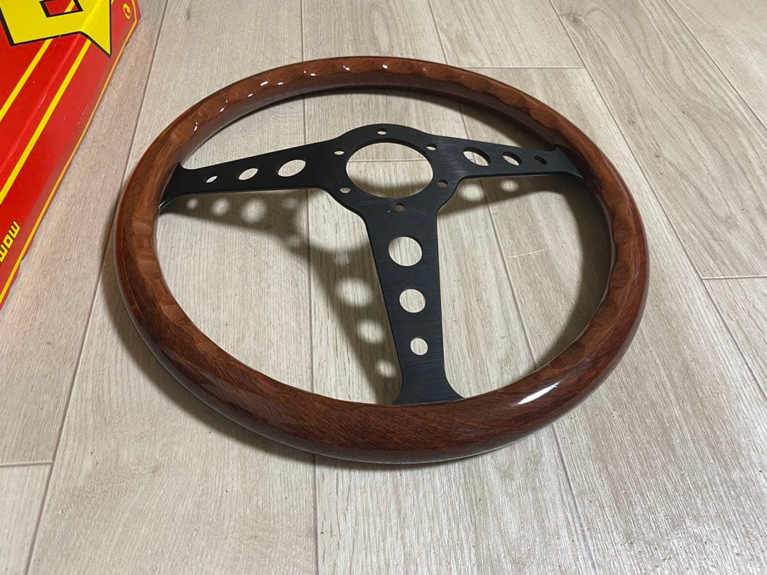 MOMO INDY ステアリング 社外 モモ 14インチ 茶色