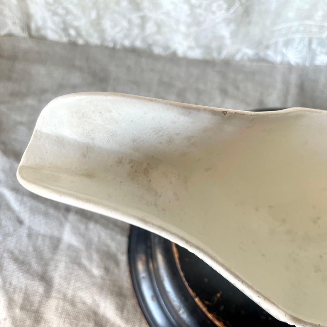 【レア希少】ファイアンスフィーヌ　オクトゴナルソーシエール　フランスアンティーク