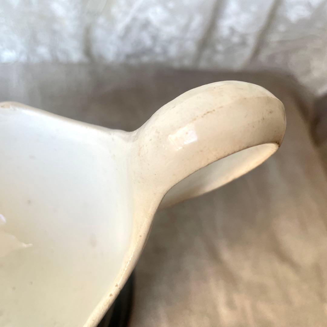 【レア希少】ファイアンスフィーヌ　オクトゴナルソーシエール　フランスアンティーク